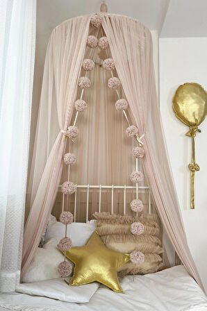 Pamuka Tül Cibinlik Basic Pinkish Stone