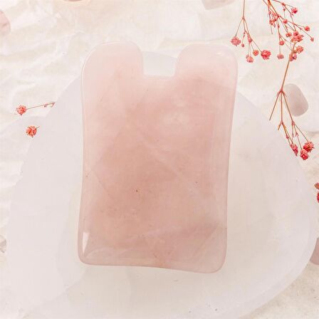 Pembe Kuvars Taşı Gua Sha Board