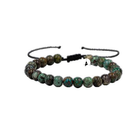 Krizokol 6mm Merdiven Kapama Doğal Taş Bileklik