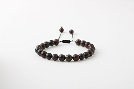 Dragon Jasper 8mm Merdiven Kapama Doğal Taş Bileklik