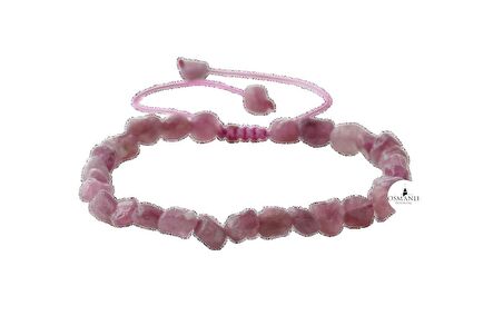 Renkli Turmalin Natürel Kesim Doğal Taş Bileklik