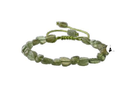 Zebercet (Peridot) Natürel Kesim Doğal Taş Bileklik