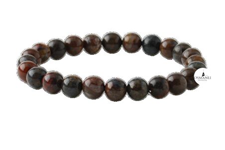 Pitersit 6mm Doğal Taş Bileklik
