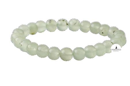 Prehnit 8mm Doğal Taş Bileklik