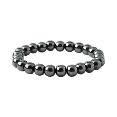 Hematit 8mm Doğal Taş Bileklik