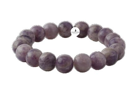 Lepidolit 10mm Doğal Taş Bileklik