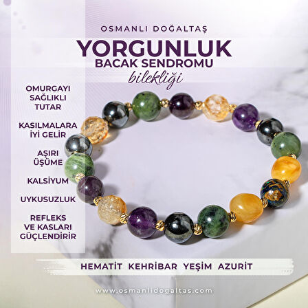 Yorgunluk ve Huzursuz Bacak Sendromu Doğal Taş Bileklik