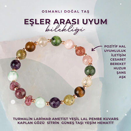 Eşler Arası Uyum Doğal Taş Bileklik