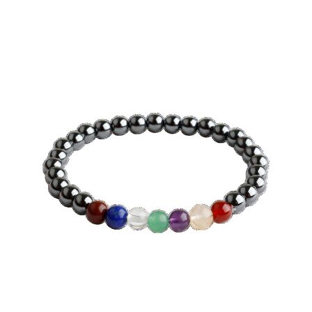 Çakra Bileklik Ametist, Jasper, Akik, Kuvars, Lapis