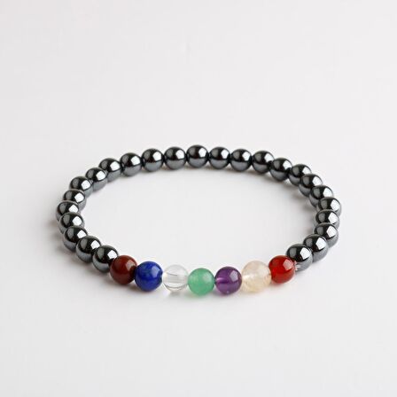 Çakra Bileklik Ametist, Jasper, Akik, Kuvars, Lapis