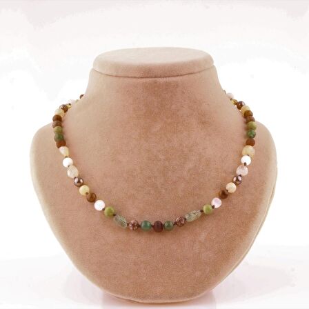 Anne Doğal Taş Kolye