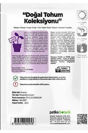 100 Adet Anason Tohumu