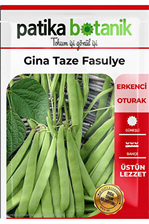 50 Adet Gina Taze Fasulye Tohumu