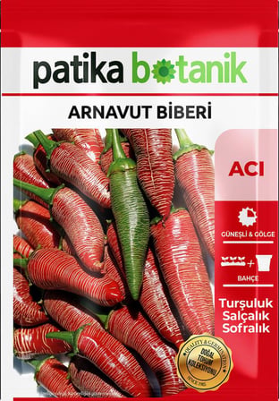 20 Adet Arnavut Biberi Tohumu