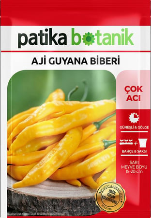 20 Adet Aji Guyana Biber Tohumu (Çok Acı)