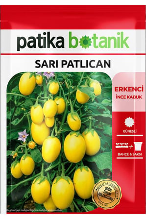 20 Adet Sarı Patlıcan Tohumu