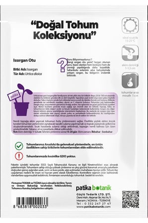 80 Adet Ata Tohumu Isırgan Otu (Urtica Dioica)