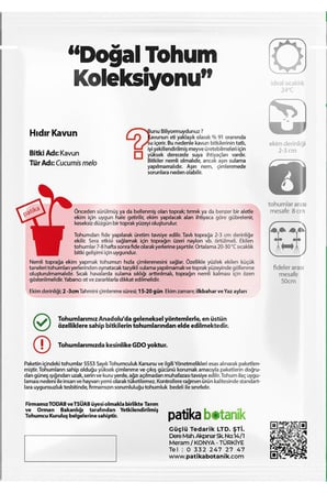 15 Adet Ata Tohumu Hıdır Kavunu