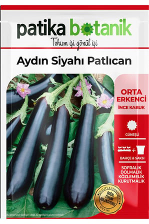 150 Adet Ata Tohumu Aydın Siyahı Patlıcan
