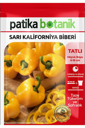 80 Adet Ata Tohumu Sarı Kaliforniya Biber