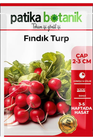 500 Adet Fındık Turp Tohumu