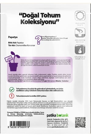 100 Adet Kır Papatyası / Tıbbi Aromatik Papatya Tohumu (Chamomillae Romanae)