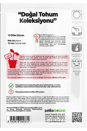 30 Adet 10 Dilim Kavun Tohumu
