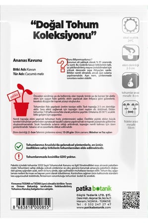 50 Adet Ananas Kavun Tohumu