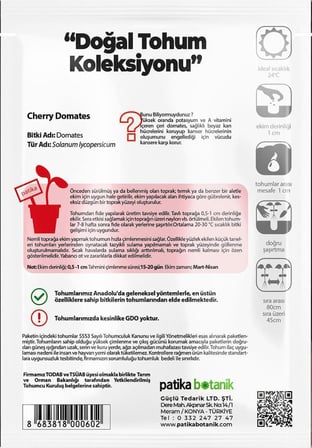30 Adet Cherry Domates Tohumu