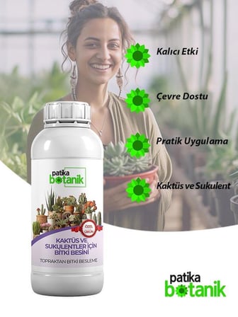 500 ML Kaktüs ve Sukulentler İçin Henel Besin - Topraktan