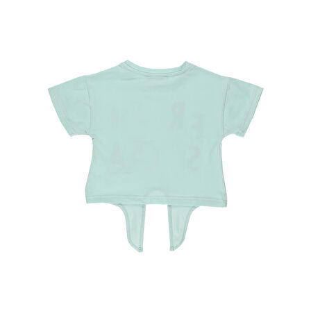 Panço Kız Çocuk Önü Pullu T-shirt Somon