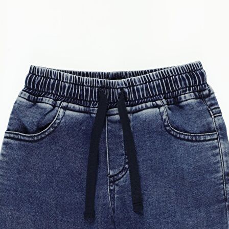 Panço Erkek Çocuk Yıkamalı Denim Şort Lacivert