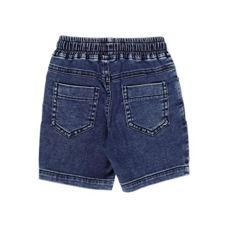 Panço Erkek Çocuk Yıkamalı Denim Şort Lacivert