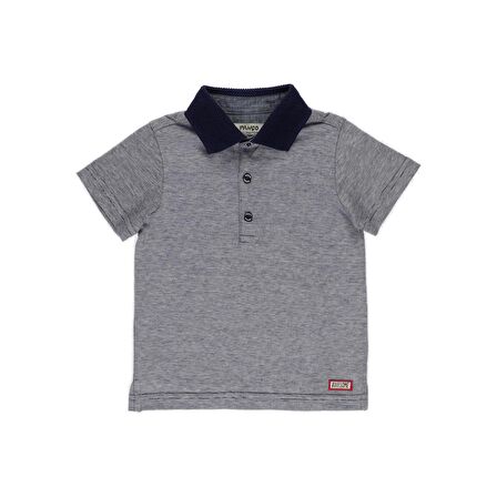 Panço Erkek Çocuk Çizgili T-Shirt Lacivert