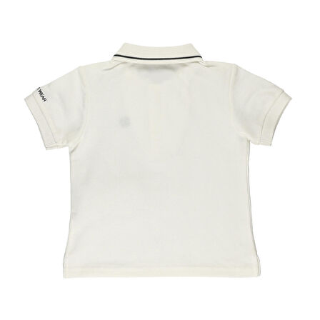 Panço Erkek Çocuk Triko Yakalı Pike T-shirt Oranj