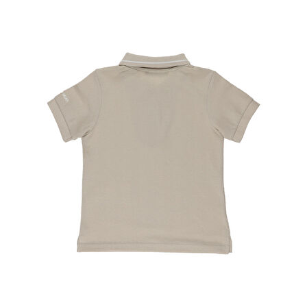 Panço Erkek Çocuk Triko Yakalı Pike T-shirt Sarı