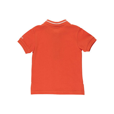 Panço Erkek Çocuk Triko Yakalı Pike T-shirt Beyaz