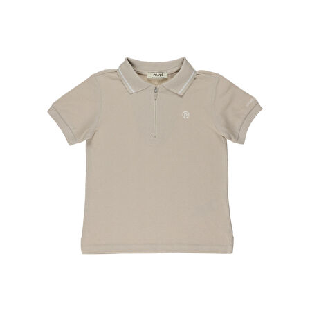 Panço Erkek Çocuk Triko Yakalı Pike T-shirt Sarı