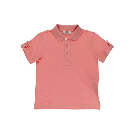 Panço Erkek Çocuk Polo Yaka T-Shirt Somon