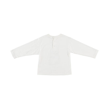 Panço Erkek Çocuk Baskı Detaylı Uzun Kollu T-Shirt Ekru