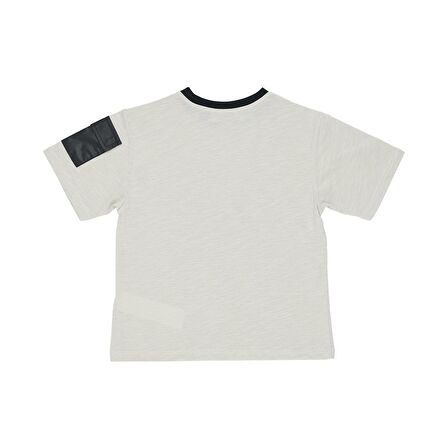 Panço Erkek Çocuk Baskı Detaylı T-Shirt Oranj