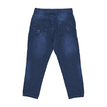 Panço Erkek Çocuk Yıkamalı Denim Pantolon Lacivert