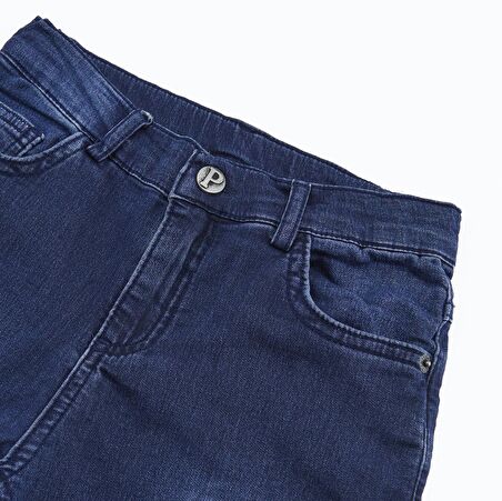 Panço Erkek Çocuk Yıkamalı Denim Pantolon Lacivert