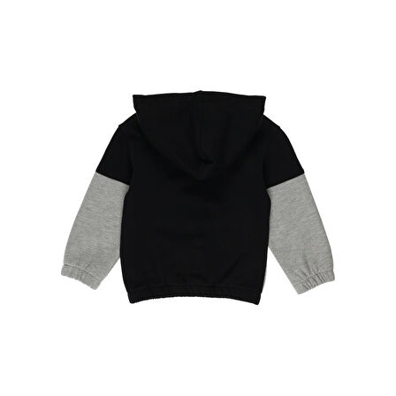 Panço Erkek Çocuk Kapüşonlu Sweatshirt Siyah