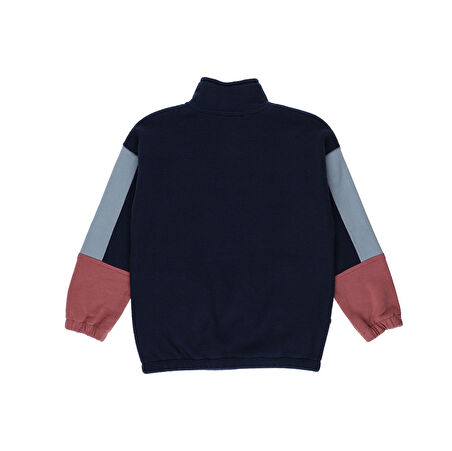 Panço Erkek Çocuk Polar Sweatshirt Lacivert