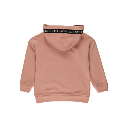 Panço Erkek Çocuk Kapüşonlu Sweatshirt Somon