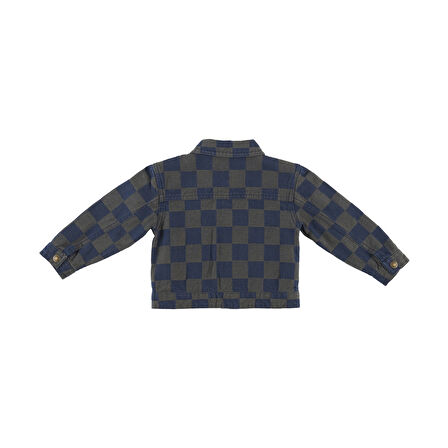 Erkek Çocuk Kareli Denim Mont     