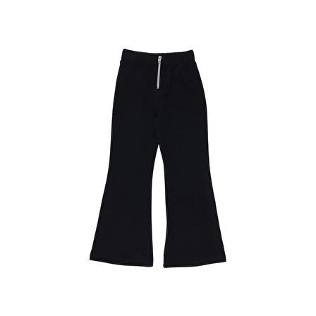 Panço Kız Çocuk Fermuarlı Tayt Lacivert