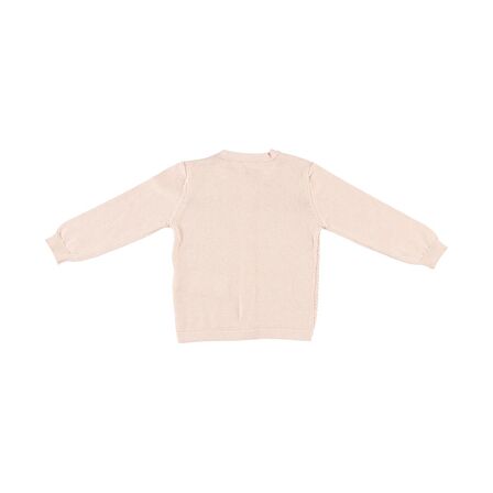 Panço Kız Çocuk Triko Hırka Pembe
