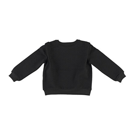 Panço Kız Çocuk Sweatshirt Siyah